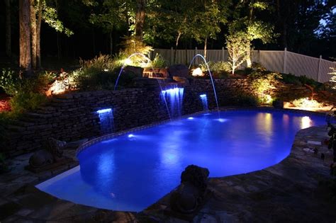 Water Feature Photos Fort Smith Custom Pool Features Nw