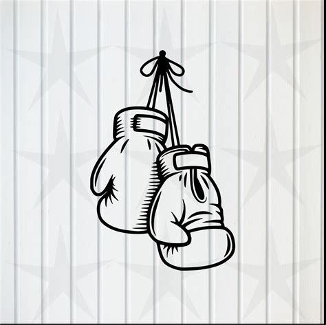 Boxing Gloves Svg Clipart Cricut Silhouette Cut File