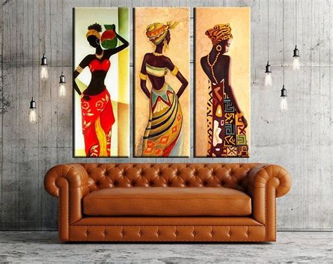African Mudcloth Vintage Gallery Wall Set Of 3 Wall Hangings Black Xs
