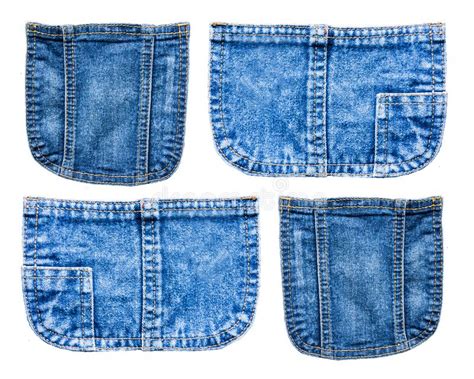 Denim Blue Jean Pocket Texture Is The Classic Indigo Stock Photo