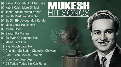 The Melodious Mukesh Hit Song Old Bollywood Hits Mukesh Special