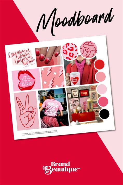 A Magazine Cover With Pink And Red Designs