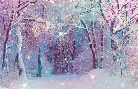 Enchanted Forest Backdrop Christmas Tree Background White Snow Etsy