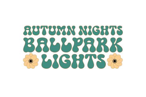 Autumn Nights Ballpark Lights Graphic By Designstore4222 · Creative