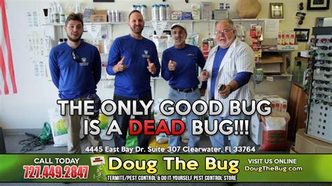 Two diy pest control options for roaches include setting out bait centers and removing the elements around your home that attract them inside, such as water and food. Doug The Bug | Termite, Pest Control & Do it Yourself Pest Control Store | 727.449.2847 - YouTube