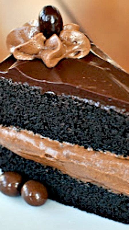Adding cream cheese to chocolate bundt cake makes for a delish cake! Midnight Sin Chocolate Cake with Chocolate Mousse Filling ...