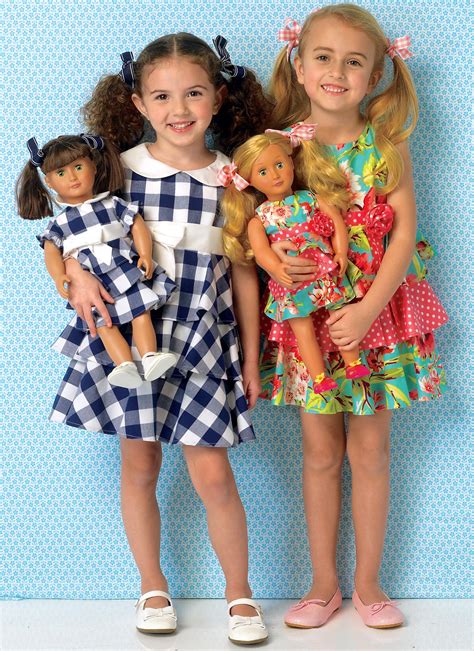 K0193 Kwik Sew Patterns Doll Clothes American Girl Little Girl