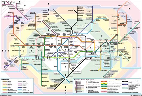 London Rail Zones 1 6 Map State Coastal Towns Map