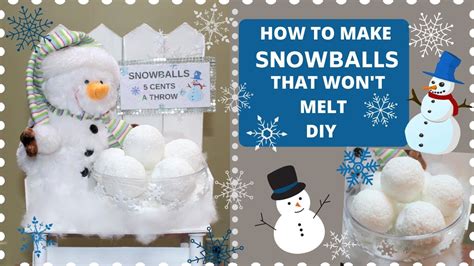 Diy Winter Indoor Snowball Decor Diy Craft Diy Snowballs That Wont
