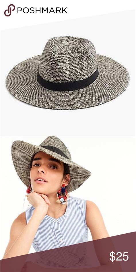 NWT J Crew Packable Straw Hat Straw Hat Women Shopping Packable