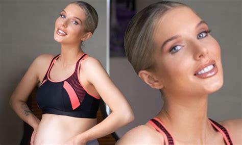 Pregnant Helen Flanagan Cradles Her Baby Bump In Chic Sports Bra And