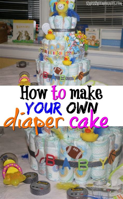 Frost round cake a brown or pale color to be sand or dirt. how to make your own diaper cake