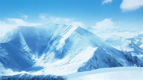 Mountain Snow Cold White Blue Wallpapers Hd Desktop And Mobile