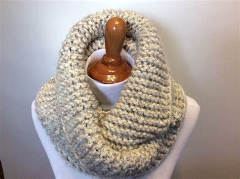 Infinity Scarf Super Chunky Scarf In Fisherman Color Or Etsy