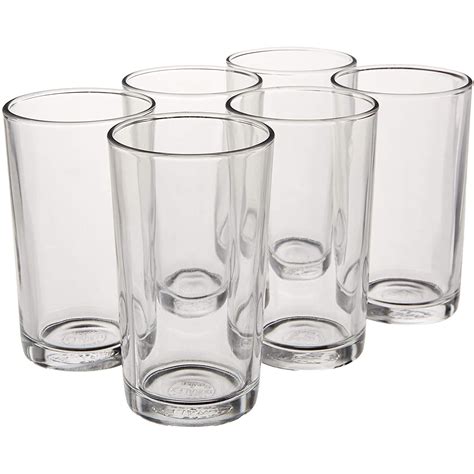 Duralex Unie 7 Ounce Clear Glass Drinkware Tumbler Drinking Glasses Set Of 6