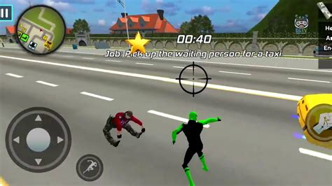 Green Spider Rope Hero Ninja Gangster Crime Vegas City