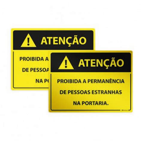 Placa Proibida A Permanência Na Portaria Afixgraf