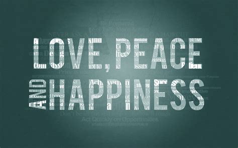 Love Peace Happiness Wallpaper 2560x1600 10740