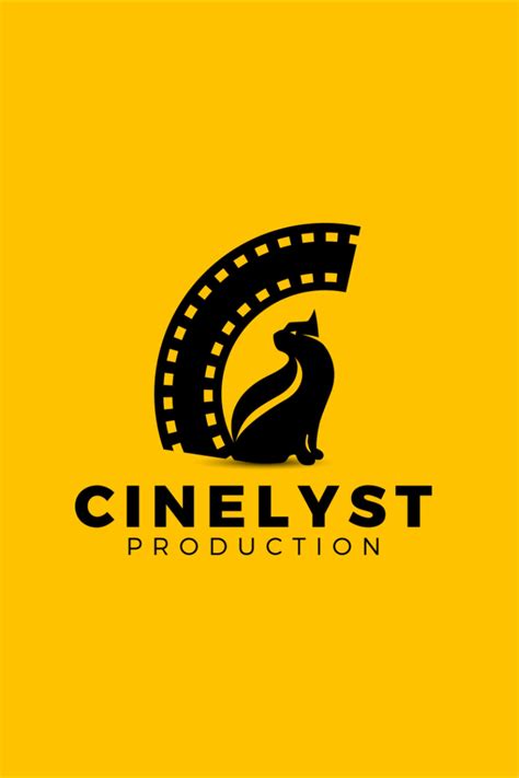 Cinema Production Logo Cinelyst Film Logo Logo Design With Letters