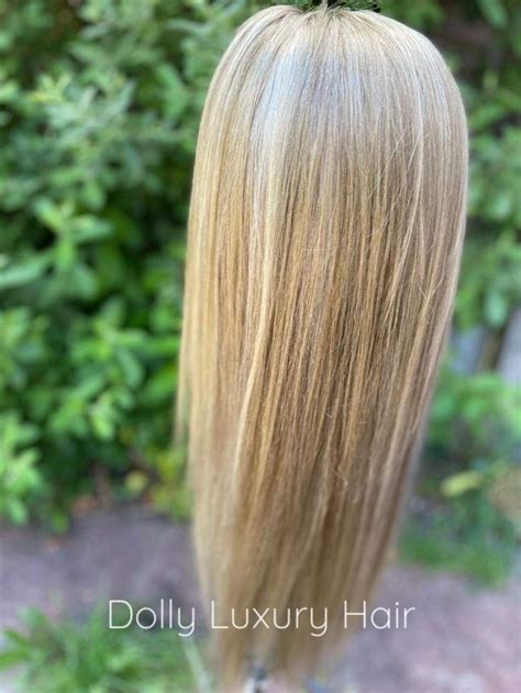 Luxury Ash Platinum Blonde Balayage Highlight Human Hair Etsy Uk