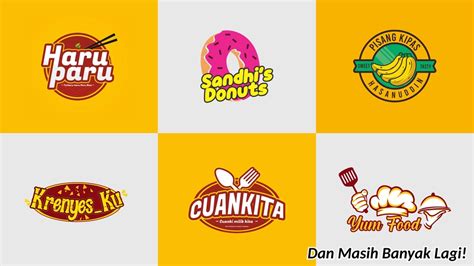 Design Logo Product Makanan Minuman Kekinian Restoran And Cafe Olshop