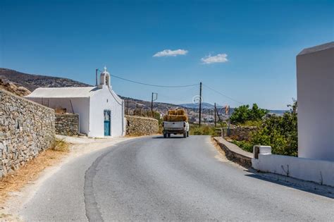 Naxos Roads Greece Stock Image Image Of Roads Streets 127691801
