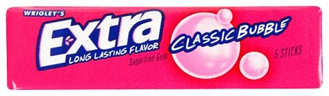 Classic Bubble Extra Gum 5 Sticks
