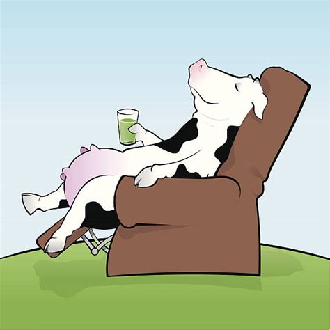 Cow Lying Down Illustrations Royalty Free Vector Graphics