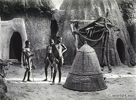 Musgum African Tribe Young Shepherds 1930s Costume History