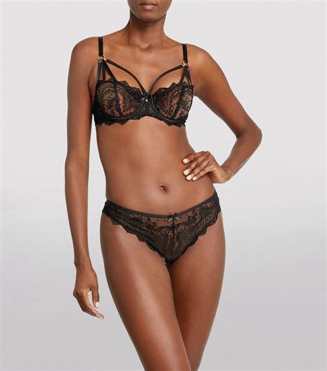 Aubade Lace Embroidered Half Cup Bra Harrods Us