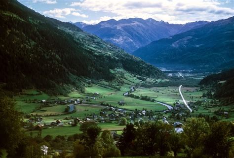 Free Vintage Stock Photo Of Mountain Village In Valley Vsp