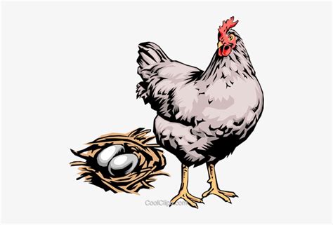 Hen With Eggs Royalty Free Vector Clip Art Illustration Chicken Lay