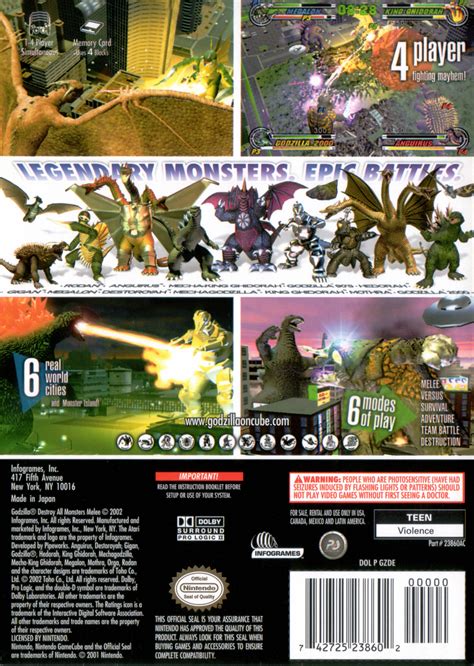 Godzilla Destroy All Monsters Melee Details Launchbox Games Database