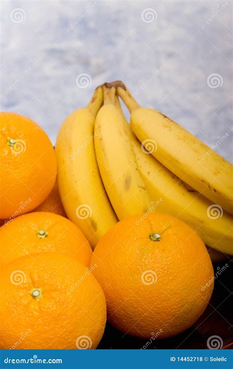 Oranges And Bananas Stock Photo Image Of Healthy Citrus 14452718