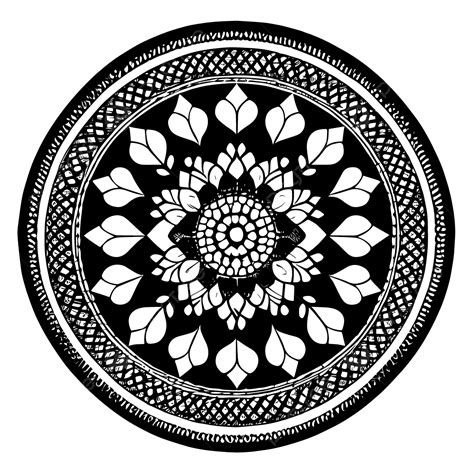 This Floral Mandala Pattern Is So Gorgeous Vector This Floral Mandala