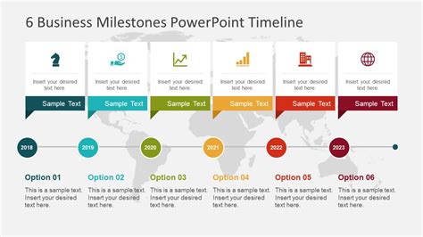 6 Business Milestones Powerpoint Timeline Slidemodel Powerpoint Riset