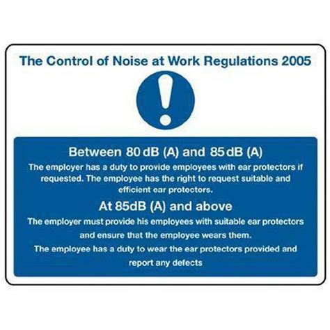 Reg.no description l1 l2 l3 l4 l5 1 r40/doe exhaust emission x 2 r41/doe noise emission 3 r78 brake performance 4 r50 brake lamp. Noise At Work Regulations Sign | Signs & ID | Manutan UK