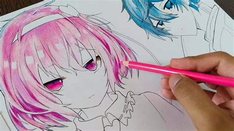 How To Color Anime Hair With Colored Pencils Step By Step Tutorial