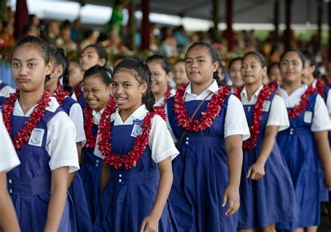 Samoa Observer Students Delight In Flag Day Participation