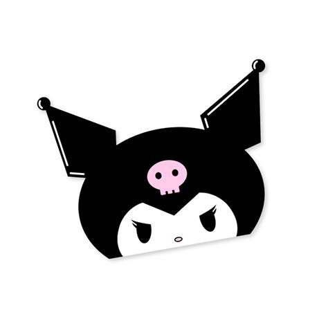 Kuromi Peeker Anime Transfer Sticker Vinyl Decal Etsy