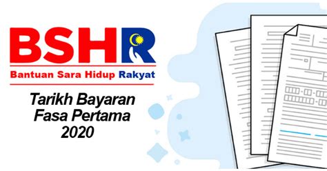 Pembayaran fasa 3 bsh 2020 akan bermula pada 24 julai 2020 bersamaan hari jumaat. Pembayaran BSH 2020 Fasa pertama RM 300
