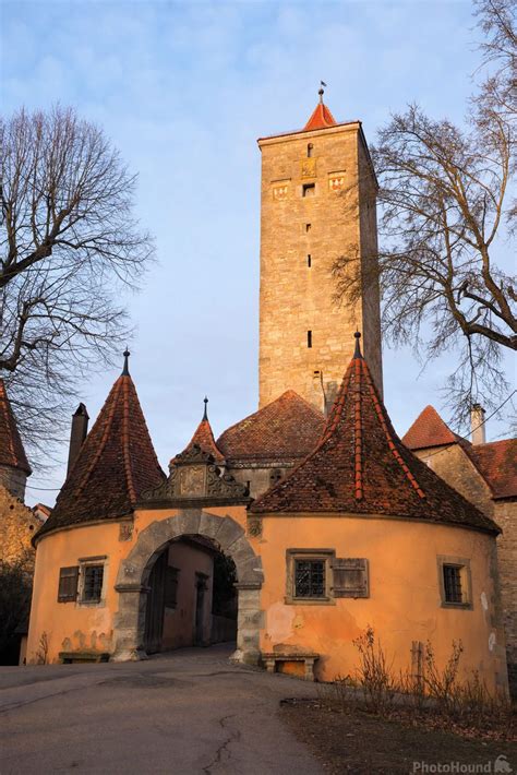 Castle Tower And Gate Rothenburg Ob Der Tauber Photo Spot