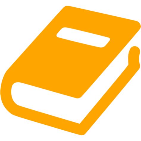 Orange Book Icon Free Orange Book Icons