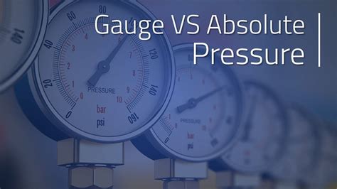 Gauge VS Absolute Pressure Pressure Monitoring YouTube