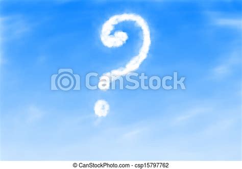 Question Mark In The Sky Question Mark Shaped Cloud In A Bright Blue