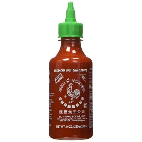 Huy Fong Sriracha Hot Chili Sauce 24 X 9 Oz Pinecone Distribution Inc