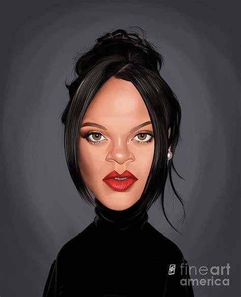 Celebrity Sunday Rihanna Digital Art By Rob Snow Fine Art America