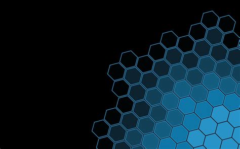 2560x1600 Resolution Black Blue Hexagon Pattern 2560x1600 Resolution