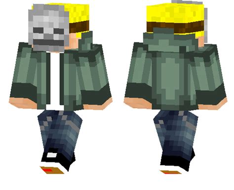 Skeleton Mask Boy Minecraft Pe Skins