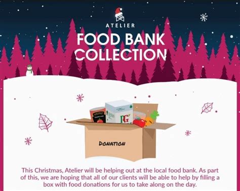 Christmas Campaign 2018 Food Bank Donations Atelier